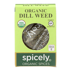 Spicely Organics - Organic Dill Weed - Case Of 6 - 0.1 Oz. - Whole Green Foods