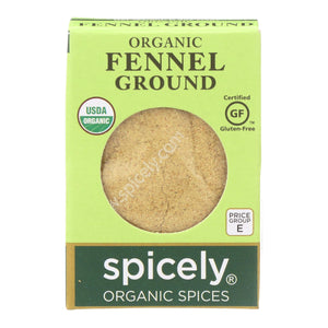Spicely Organics - Organic Fennel - Ground - Case Of 6 - 0.5 Oz. - Whole Green Foods
