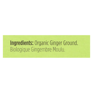 Spicely Organics - Organic Ginger - Ground - Case Of 6 - 0.4 Oz. - Whole Green Foods