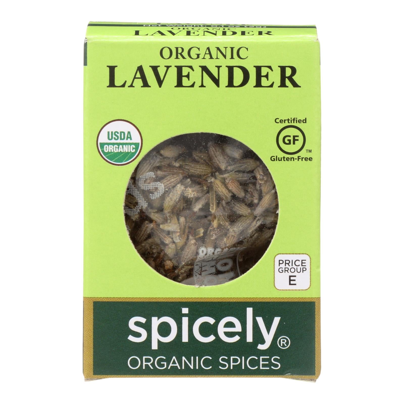 Spicely Organics - Organic Lavender - Case Of 6 - 0.1 Oz. - Whole Green Foods