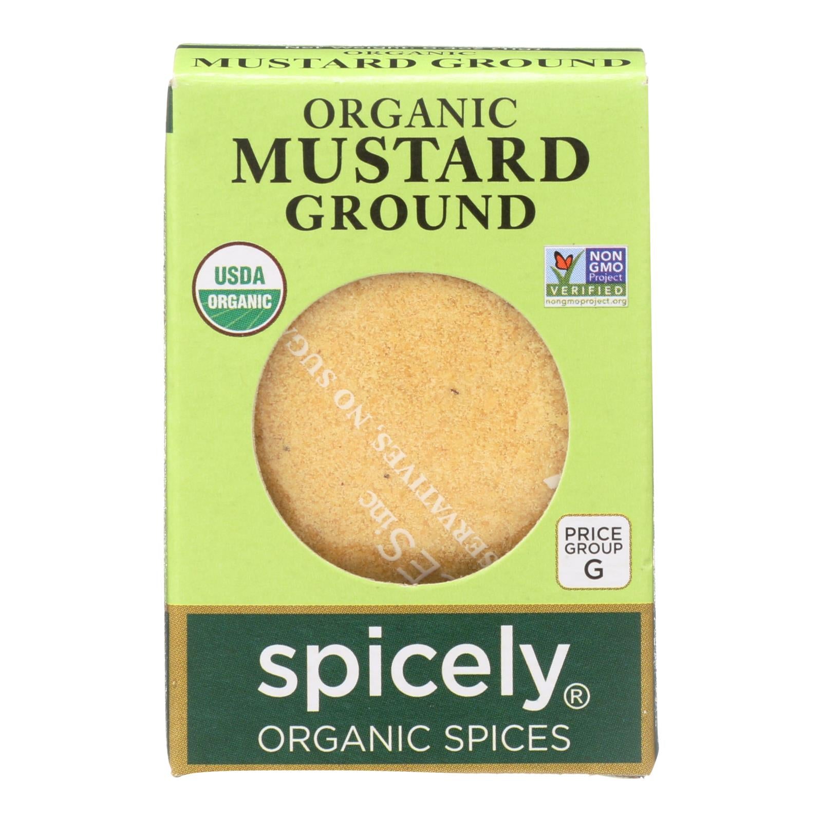Spicely Organics - Organic Mustard - Ground - Case Of 6 - 0.4 Oz. - Whole Green Foods