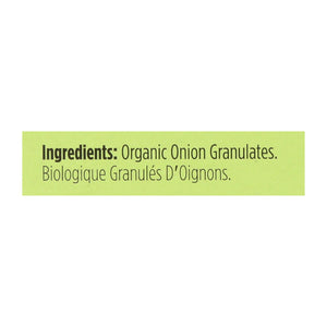 Spicely Organics - Organic Onion Granulates - Case Of 6 - 0.4 Oz. - Whole Green Foods