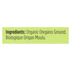 Spicely Organics - Organic Oregano - Ground - Case Of 6 - 0.3 Oz. - Whole Green Foods