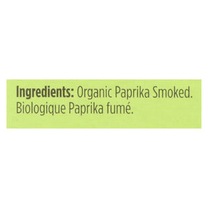 Spicely Organics - Organic Paprika - Smoked - Case Of 6 - 0.45 Oz. - Whole Green Foods