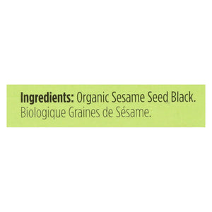 Spicely Organics - Organic Sesame Seed - Black - Case Of 6 - 0.45 Oz. - Whole Green Foods