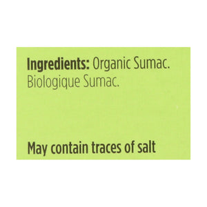 Spicely Organics - Organic Sumac - Case Of 6 - 0.45 Oz. - Whole Green Foods