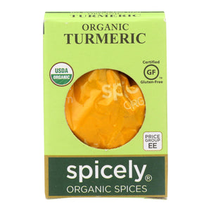 Spicely Organics - Organic Turmeric - Case Of 6 - 0.45 Oz. - Whole Green Foods
