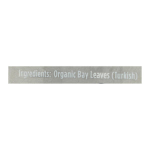 Spicely Organics - Organic Bay Leaves - Turkish Whole - Case Of 2 - 0.2 Oz. - Whole Green Foods