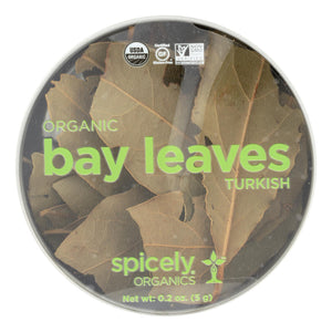Spicely Organics - Organic Bay Leaves - Turkish Whole - Case Of 2 - 0.2 Oz. - Whole Green Foods
