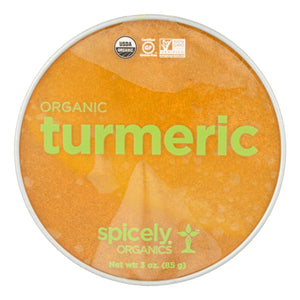 Spicely Organics - Organic Turmeric - Case Of 2 - 3 Oz. - Whole Green Foods