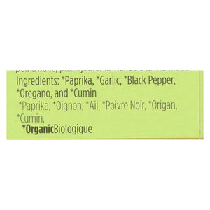 Spicely Organics - Organic Fajita Seasoning - Case Of 6 - 0.4 Oz. - Whole Green Foods