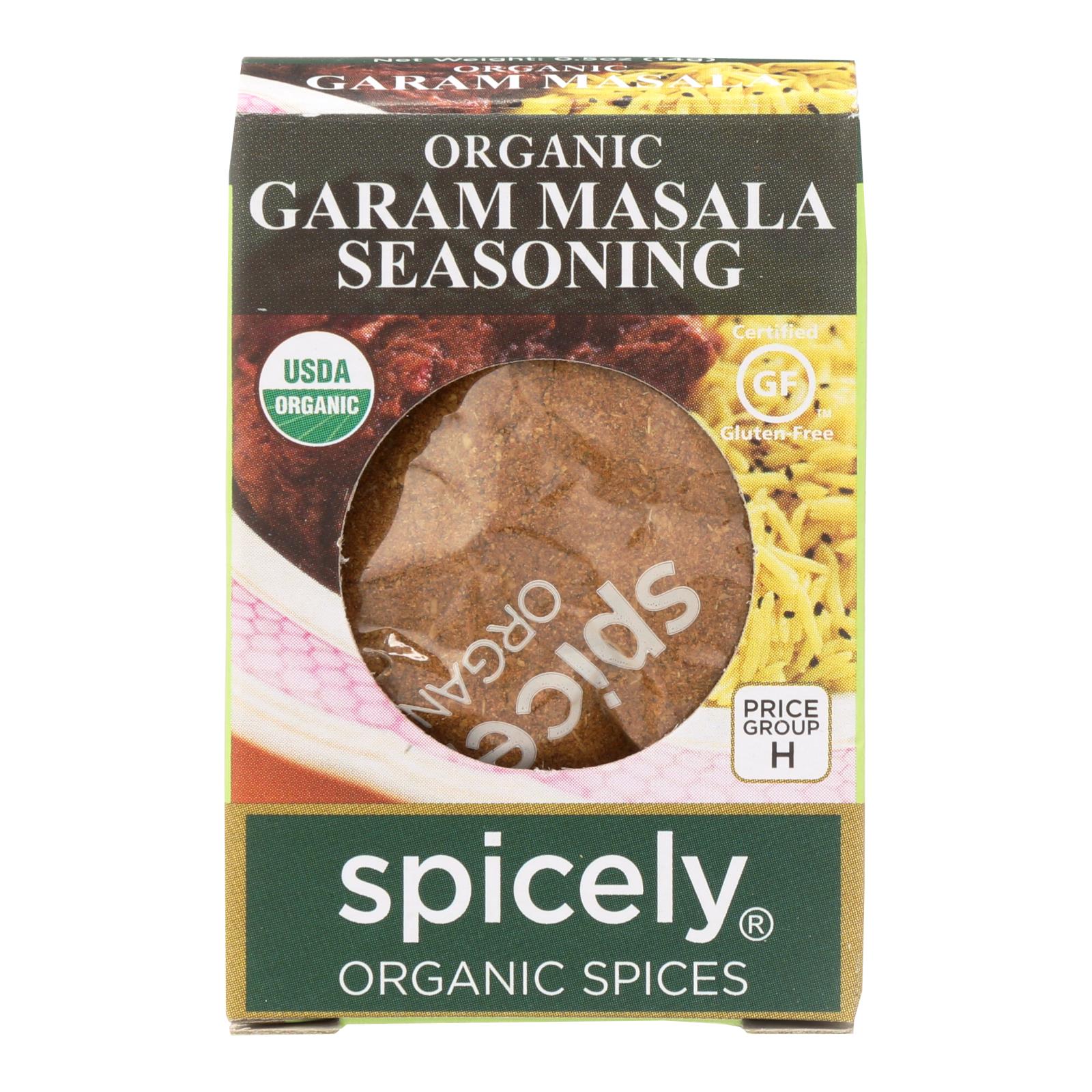 Spicely Organics - Organic Garam Masala Seasoning - Case Of 6 - 0.5 Oz. - Whole Green Foods