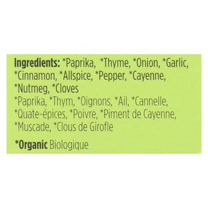 Spicely Organics - Organic Jerk Seasoning - Case Of 6 - 0.45 Oz. - Whole Green Foods