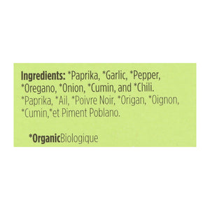 Spicely Organics - Organic Taco Seasoning - Case Of 6 - 0.45 Oz. - Whole Green Foods