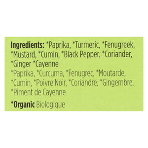 Spicely Organics - Organic Tandoori Masala Seasoning - Case Of 6 - 0.45 Oz. - Whole Green Foods