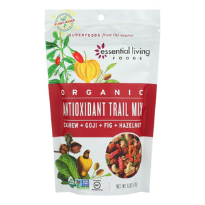Essential Living Foods Cashew + Goji + Fig + Hazelnut Organic Antioxidant Trail Mix  - Case Of 6 - 6 Oz - Whole Green Foods