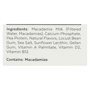 Milkadamia Macadamia Milk With Unsweetened Vanilla  - Case Of 6 - 32 Fz - Whole Green Foods