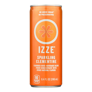Izze Can - Sparkling - Clementine - Case Of 12 - 8.4 Fl Oz - Whole Green Foods