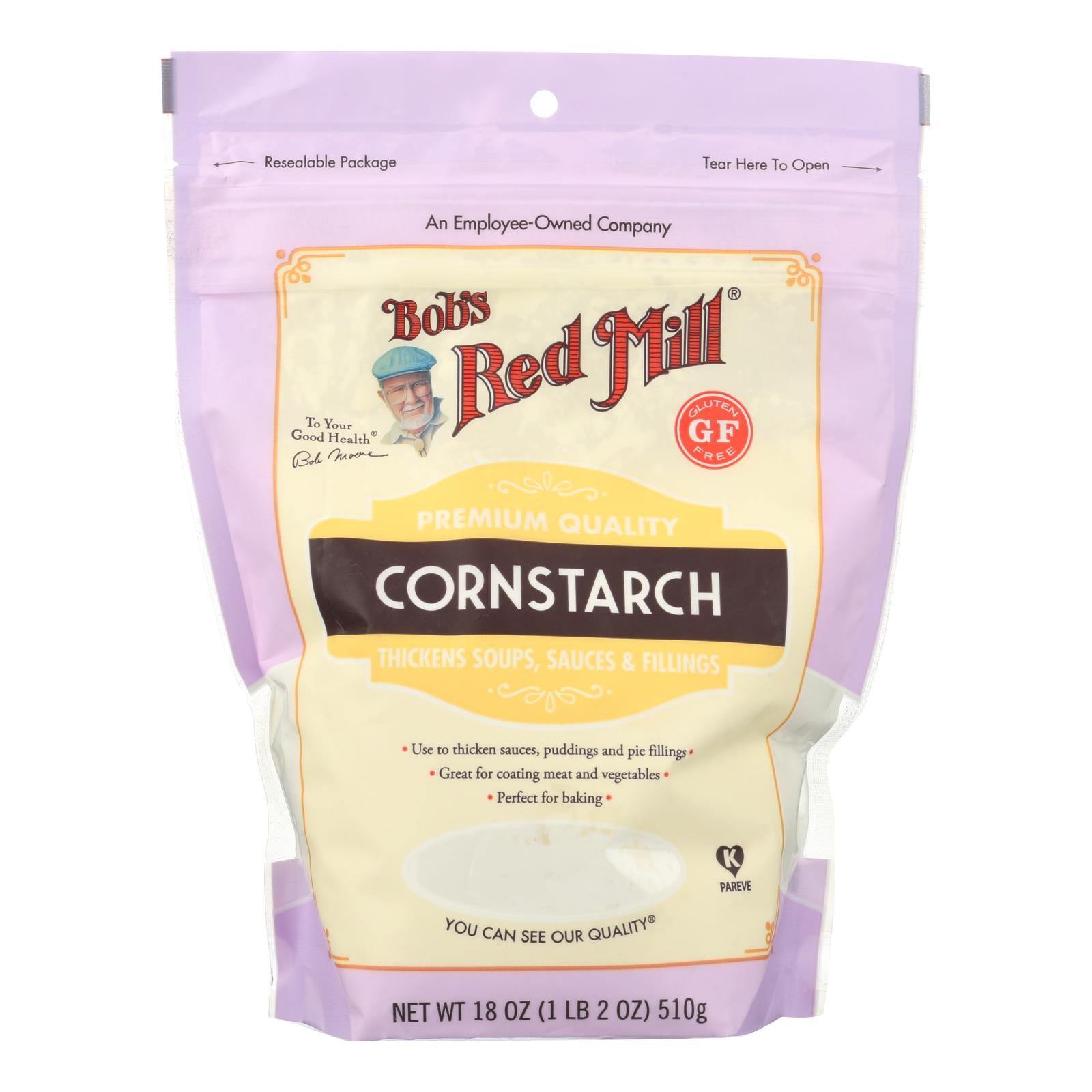 Bob's Red Mill - Cornstarch - Case Of 4-18 Oz - Whole Green Foods