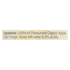 North Coast Organic Unfiltered Apple Cider Vinegar  - Case Of 6 - 32 Fz - Whole Green Foods