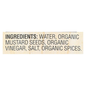 Woodstock Organic Mustard - Stoneground - 8 Oz. - Whole Green Foods