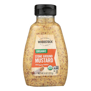 Woodstock Organic Mustard - Stoneground - 8 Oz. - Whole Green Foods