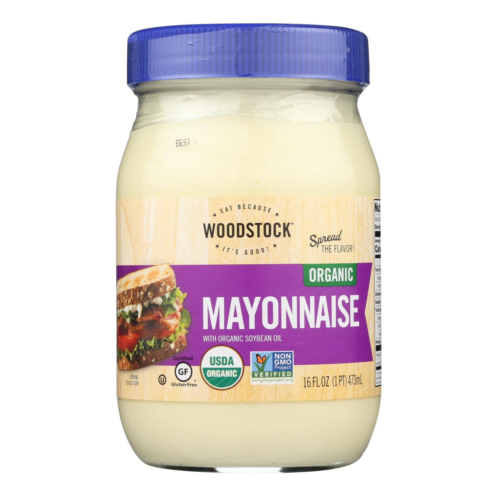 Woodstock Organic Mayonnaise - 16 Oz. - Whole Green Foods