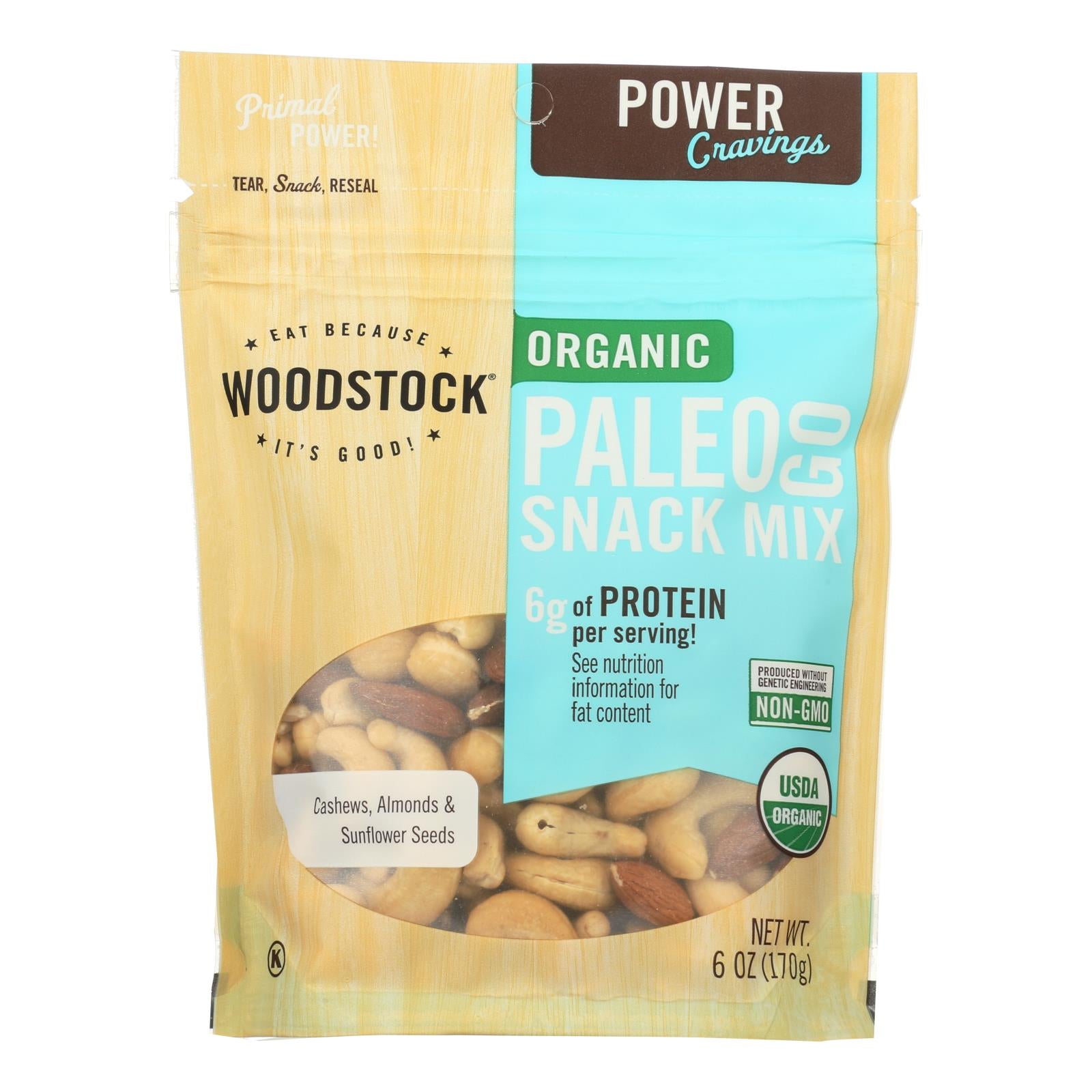 Woodstock Organic Paleo Go Snack Mix - 6 Oz. - Whole Green Foods