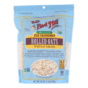 Bob's Red Mill - Organic Old Fashioned Rolled Oats - Case Of 4-16 Oz - Whole Green Foods