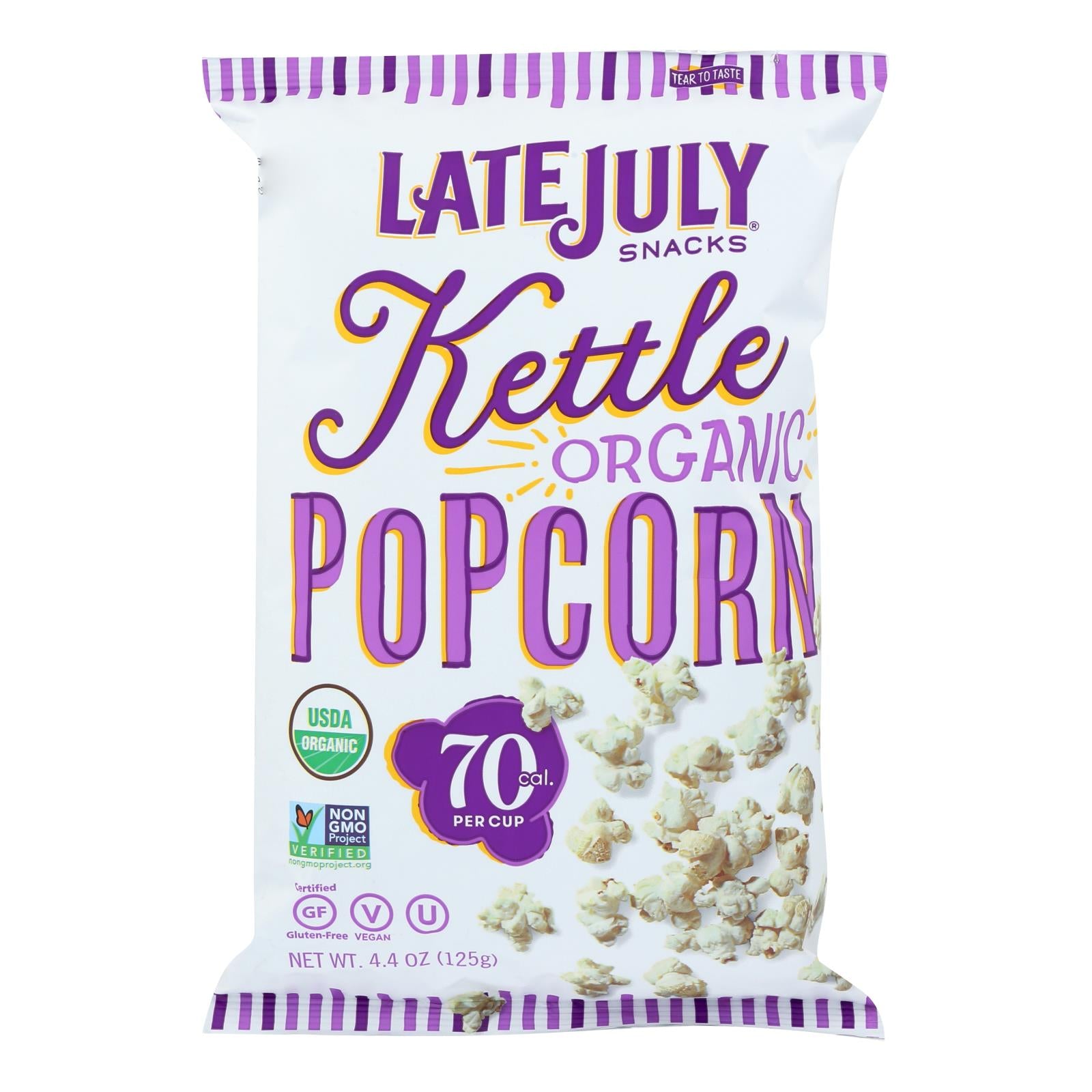 Late July Snacks Organic Popcorn - Case Of 12 - 4.4 Oz - Whole Green Foods