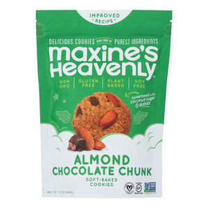 Maxine's Heavenly - Cookies Almond Chocolate Chunk - Case Of 8-7.2 Oz - Whole Green Foods