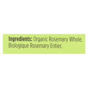 Spicely Organics - Organic Rosemary - Whole - Case Of 6 - 0.2 Oz. - Whole Green Foods