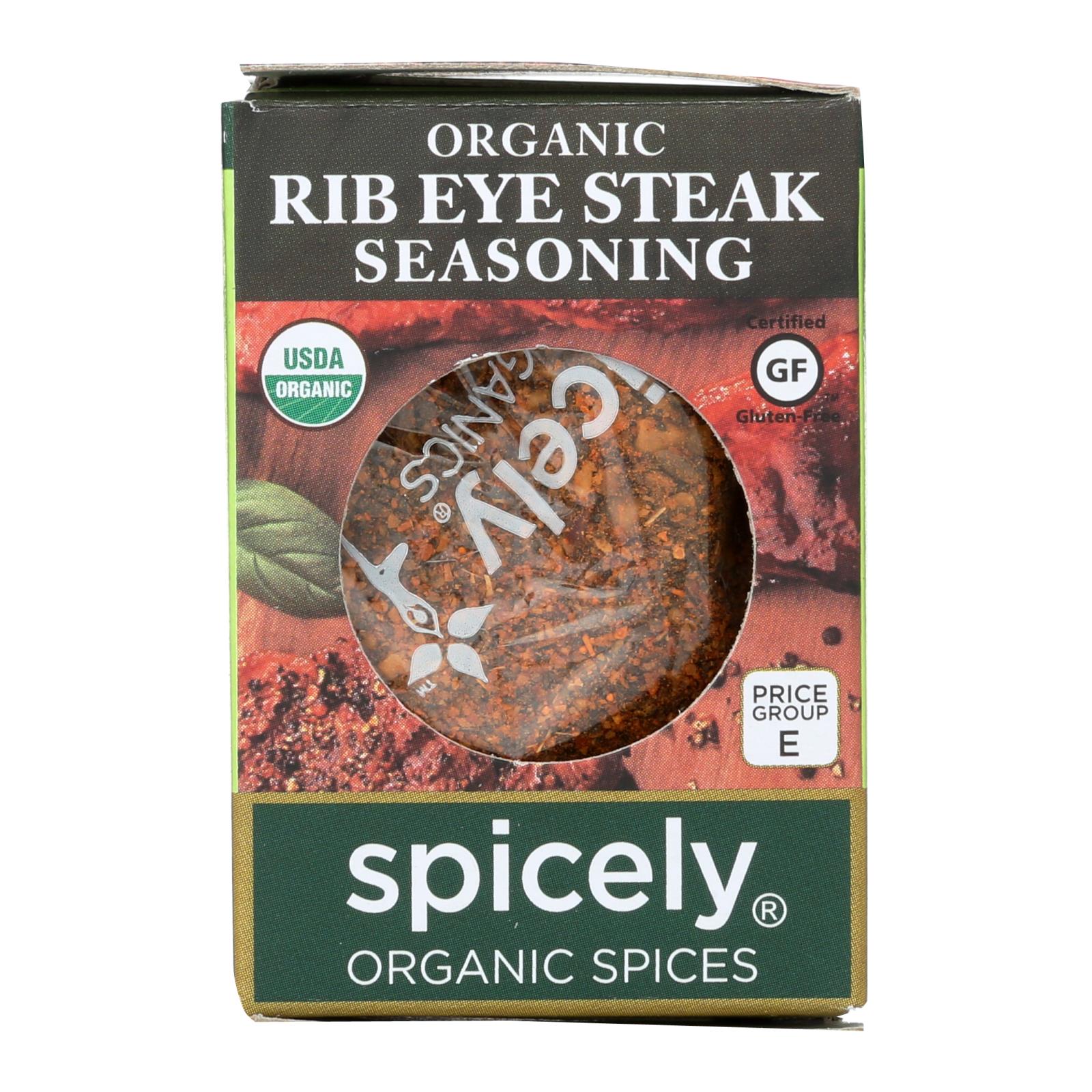 Spicely Organics - Organic Steak Seasoning - Case Of 6 - 0.6 Oz. - Whole Green Foods