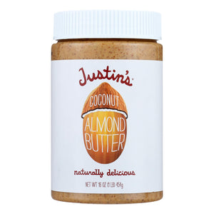 Justin's Nut Butter - Almond Butter Coconut - Case Of 6 - 16 Oz - Whole Green Foods
