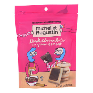 Michel Et Augustin - Cookie Dark Chocolate Ss Shortbread - Case Of 6 - 4.4 Oz - Whole Green Foods