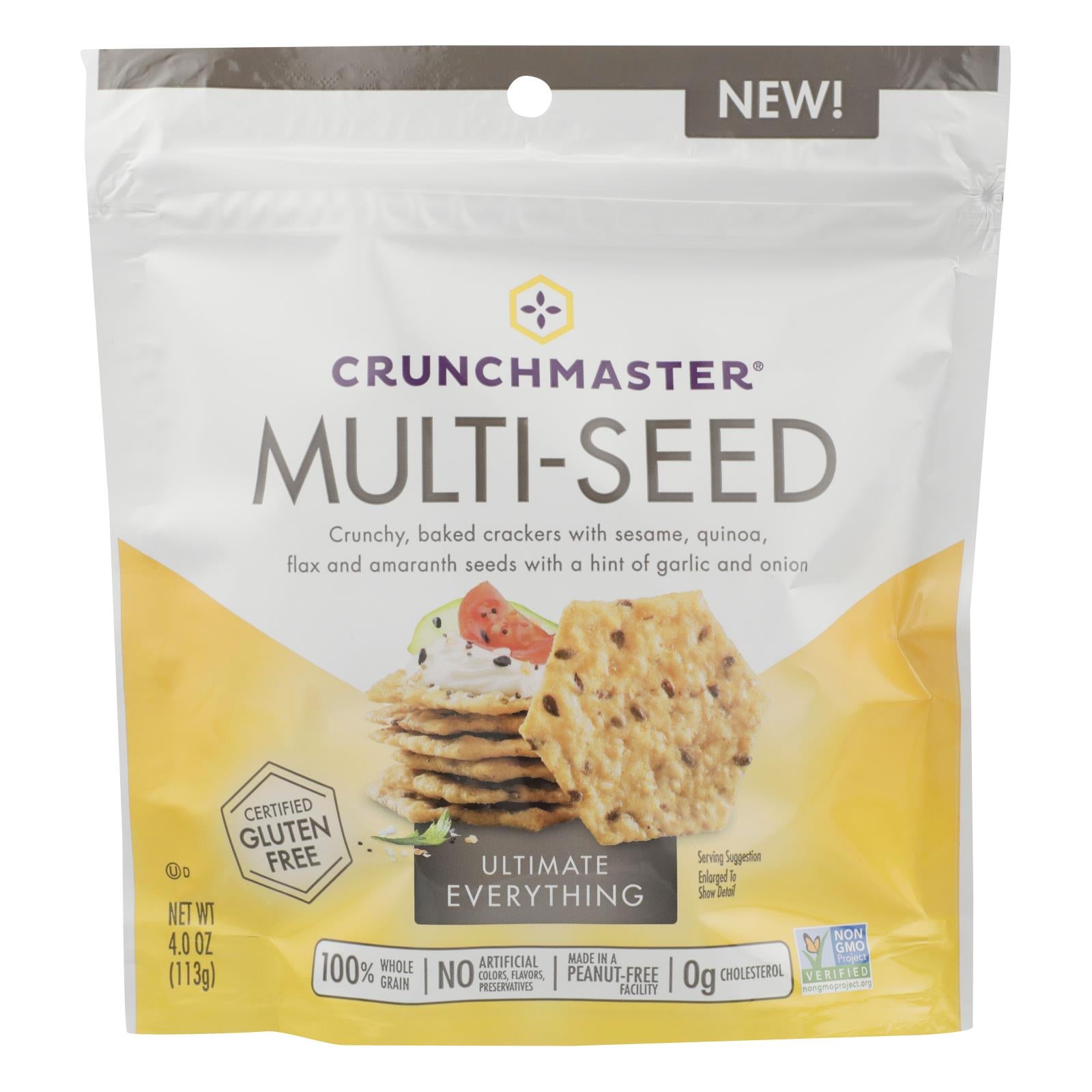 Crunchmaster - Mltisd Cracker Ult Everythng - Case Of 12 - 4 Oz - Whole Green Foods