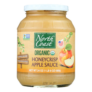 North Coast Organic Honeycrisp Apple Sauce  - Case Of 6 - 24 Oz - Whole Green Foods