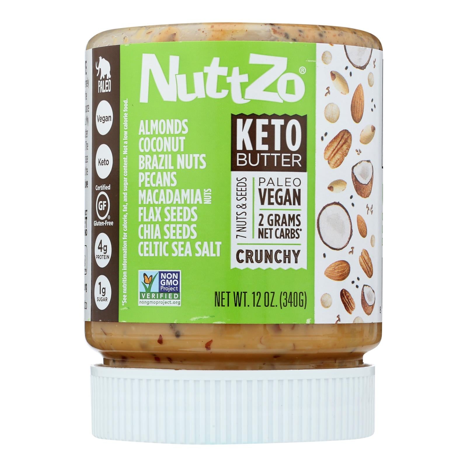 Nuttzo - Nut & Seed Butter Keto - Case Of 6 - 12 Oz - Whole Green Foods