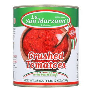 La San Marzano - Tomatoes Crushed - Case Of 12-28 Oz - Whole Green Foods