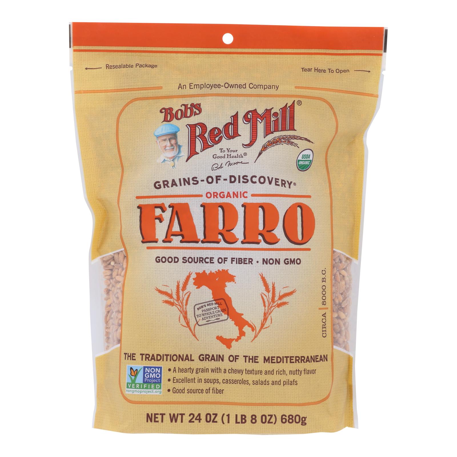 Bob's Red Mill - Farro - Case Of 4 - 24 Oz - Whole Green Foods