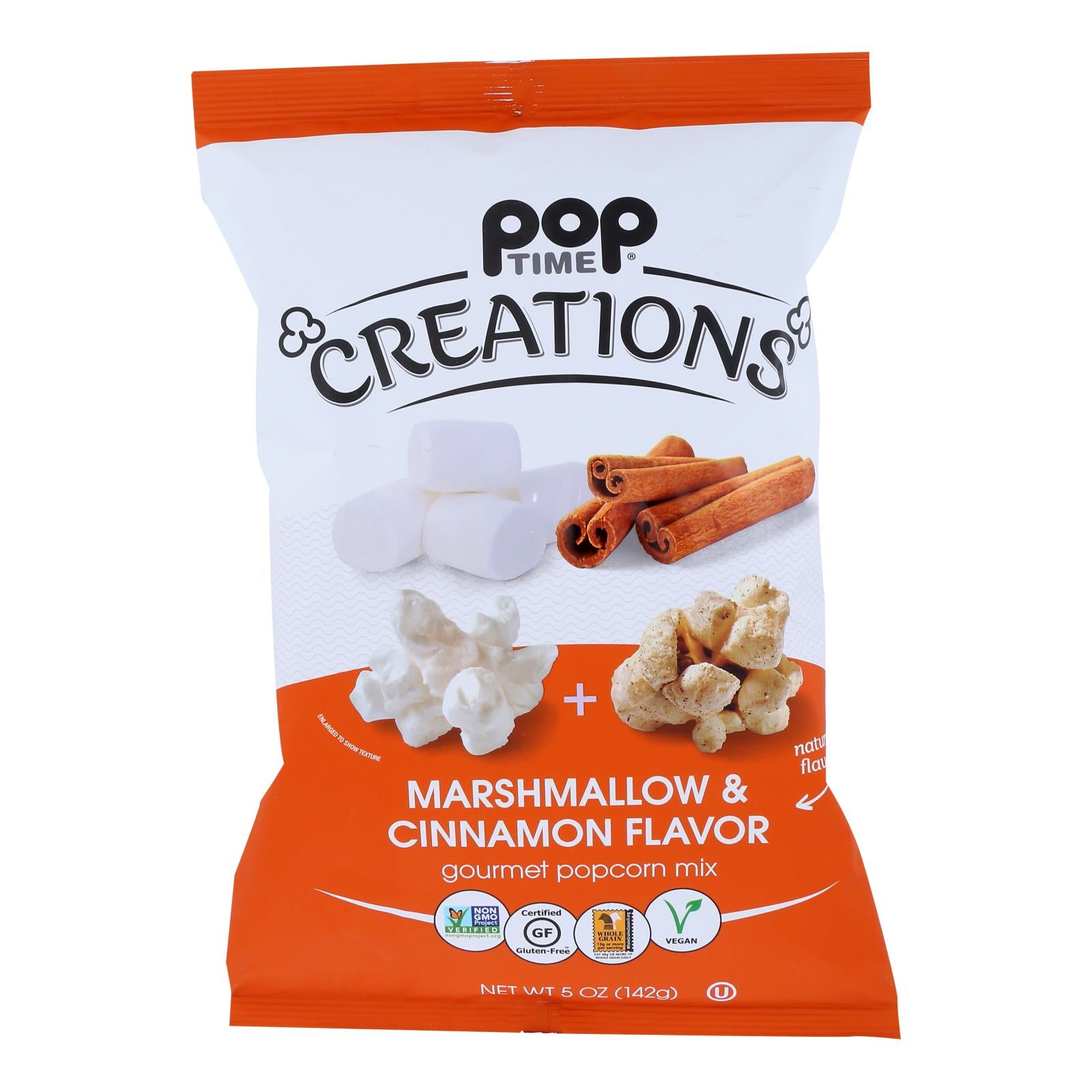Creations - Popcorn Mx Marshmllw-cinnmn - Case Of 6-5 Oz - Whole Green Foods