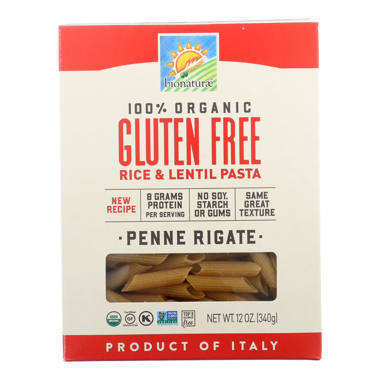 Bionaturae - Pasta Og1 Penne Riga G-f - Cs Of 12-12 Oz - Whole Green Foods