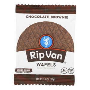 Rip Van Wafels - Wafel Chocolate Brownie - Cs Of 12-1.16 Oz - Whole Green Foods