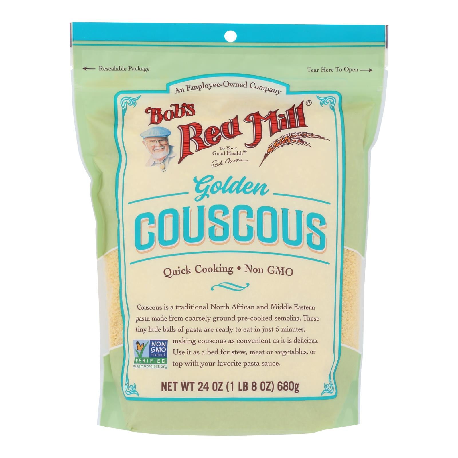 Bob's Red Mill - Couscous Golden - Case Of 4-24 Oz - Whole Green Foods