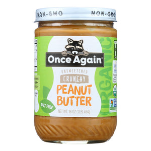 Once Again - Peanut Butter Crunchy Ns - Case Of 6-16 Oz - Whole Green Foods