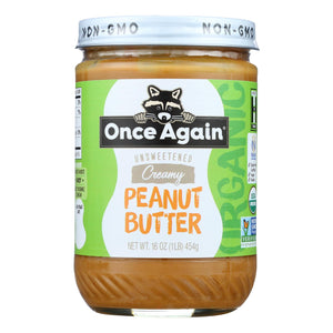 Once Again - Peanut Butter Organic Smooth - Case Of 6-16 Oz - Whole Green Foods