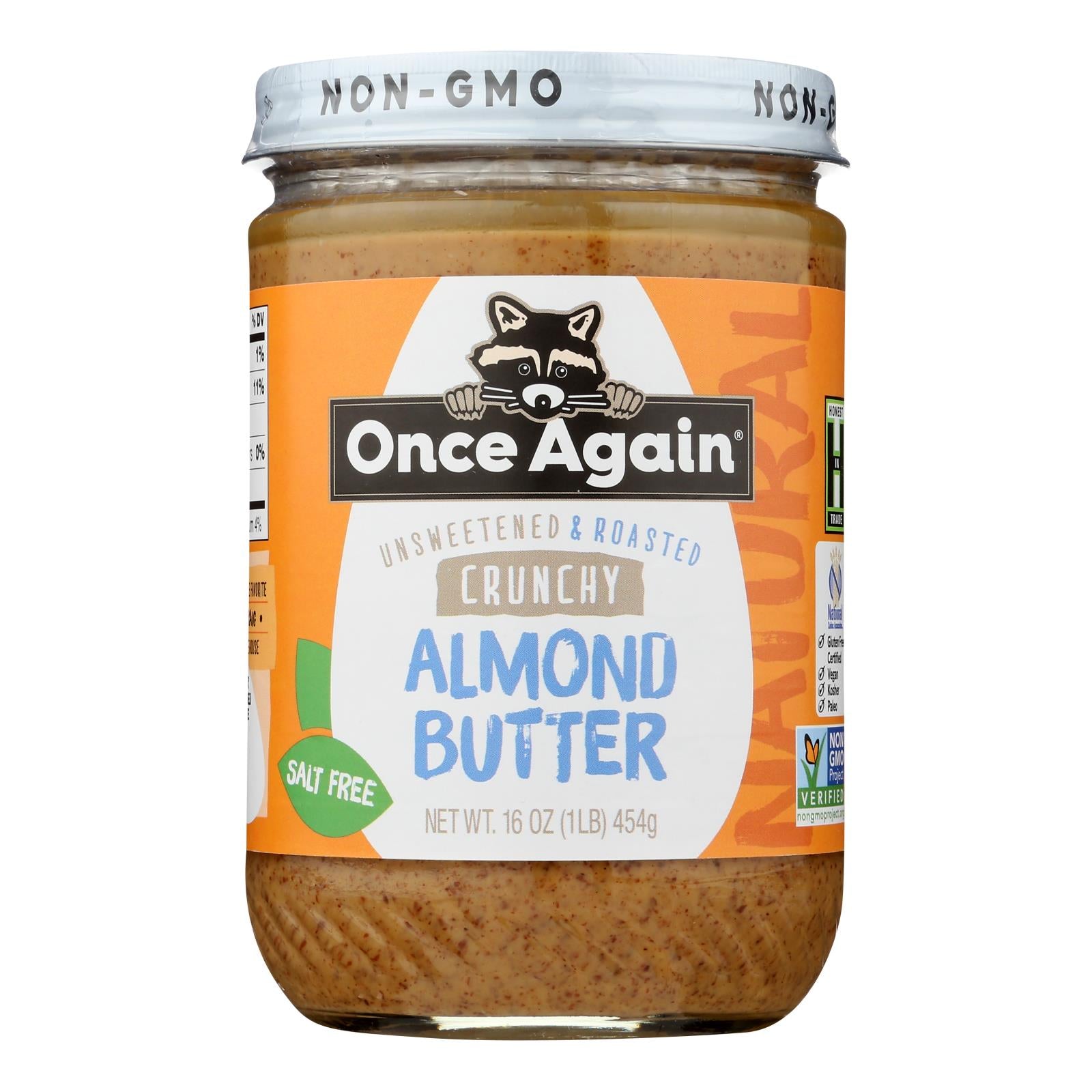 Once Again - Almond Butter Crunch Ns - Case Of 6-16 Oz - Whole Green Foods