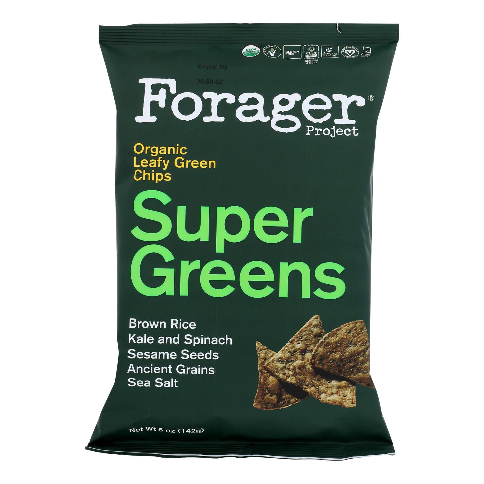 Forager Project - Vgtble Chps Supr Grns - Case Of 8-5 Oz - Whole Green Foods