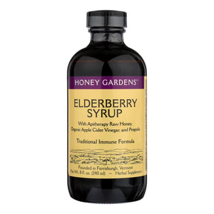 Honey Gardens Apiaries Organic Honey Elderberry Extract With Propolis - 8 Fl Oz - Whole Green Foods