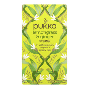 Pukka Herbal Tea Lmngrs Ginger - Case Of 6 - 20 Bags (120 Count) - Whole Green Foods